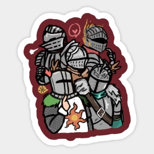 Sketchy Knights Sticker